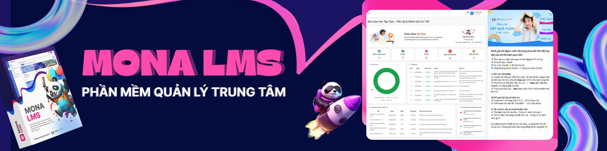 Phần mềm quản lý trung tâm MONA LMS