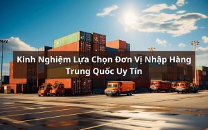 kinh nghiệm lựa chọn đơn vị nhập hàng trung quốc