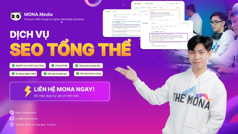 dịch vụ seo tổng thể Mona Media