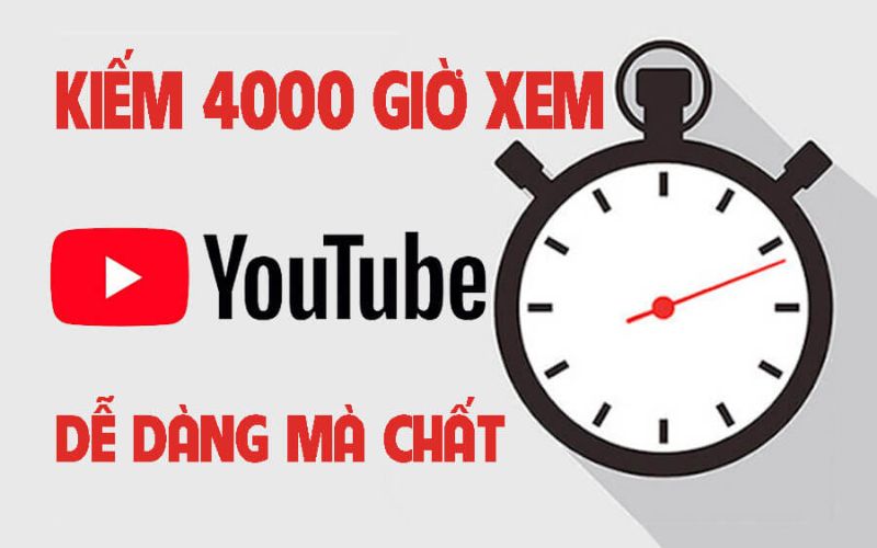 làm sao để có số giờ xem youtube 4000